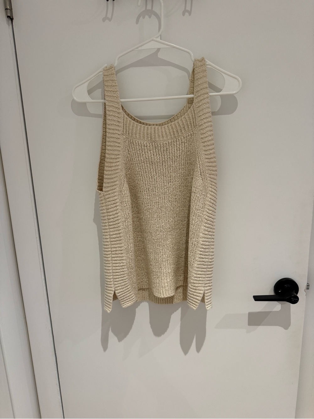 J. Crew Cream Cable Knit Sweater Tank
